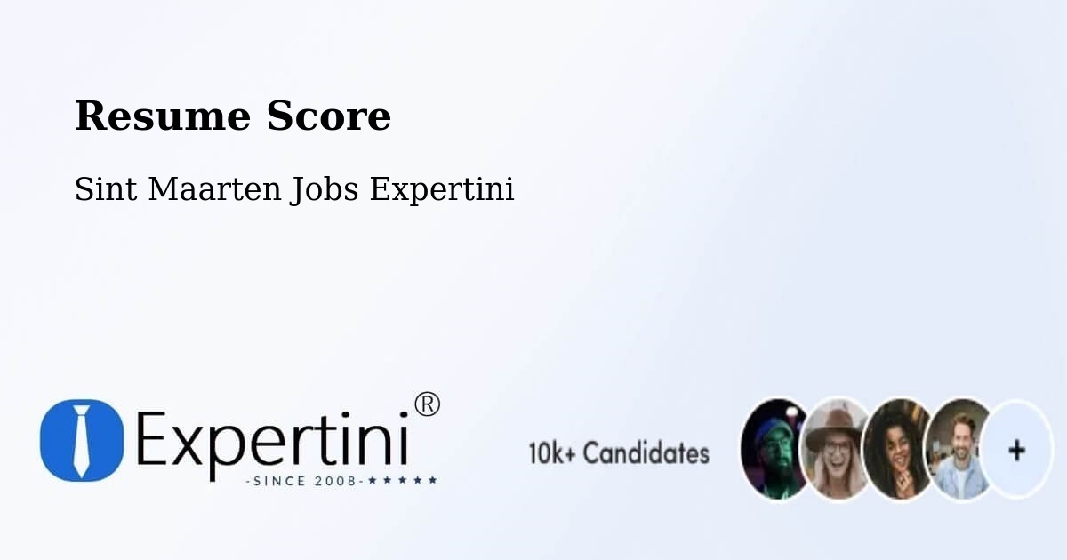 Resume Score & Job Description Match Tool – Sint Maarten - Sint Maarten Jobs Expertini